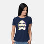 Glitchy Skull-womens basic tee-Skullpy