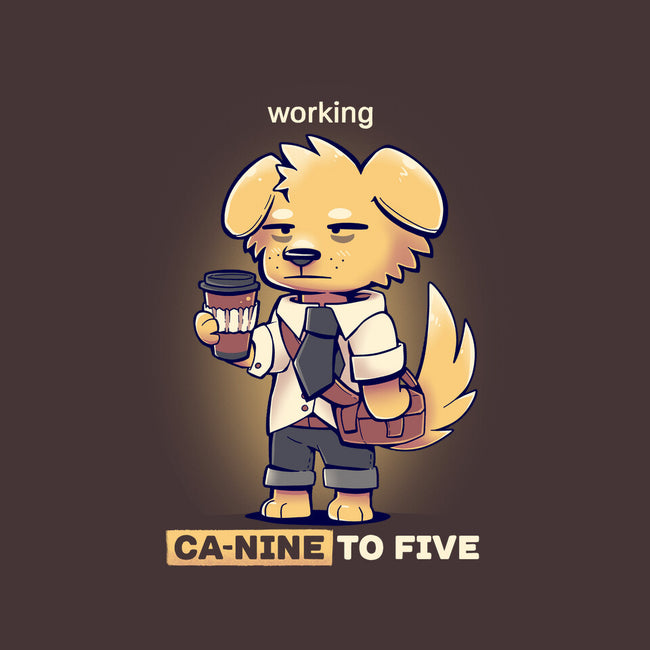 Working Canine To Five-none glossy sticker-TechraNova