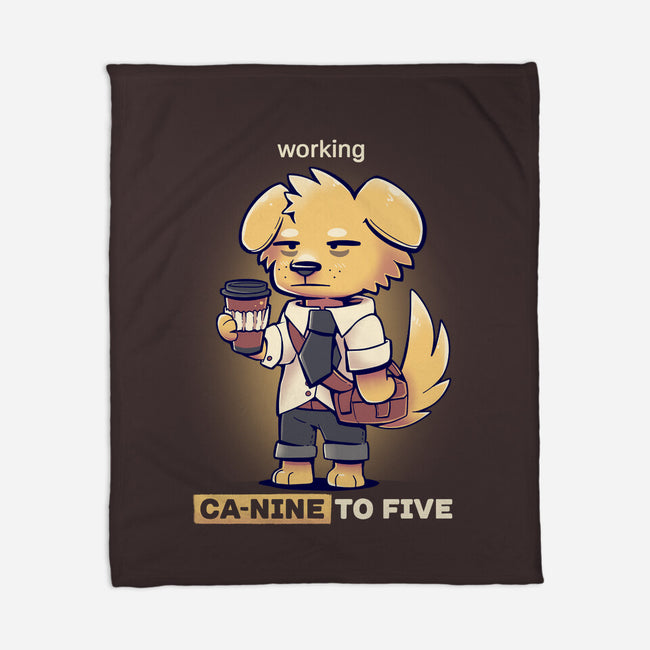 Working Canine To Five-none fleece blanket-TechraNova