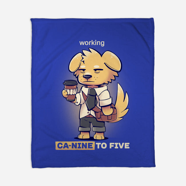 Working Canine To Five-none fleece blanket-TechraNova
