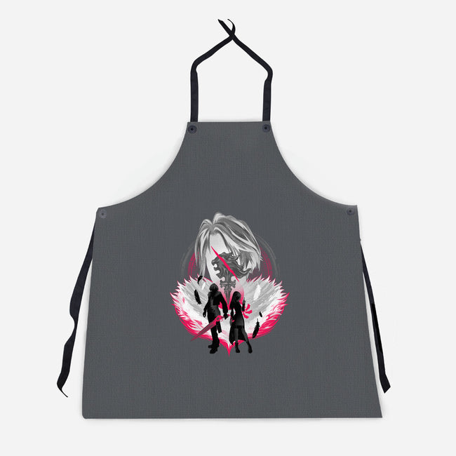 Gunblade And Angels-unisex kitchen apron-hypertwenty
