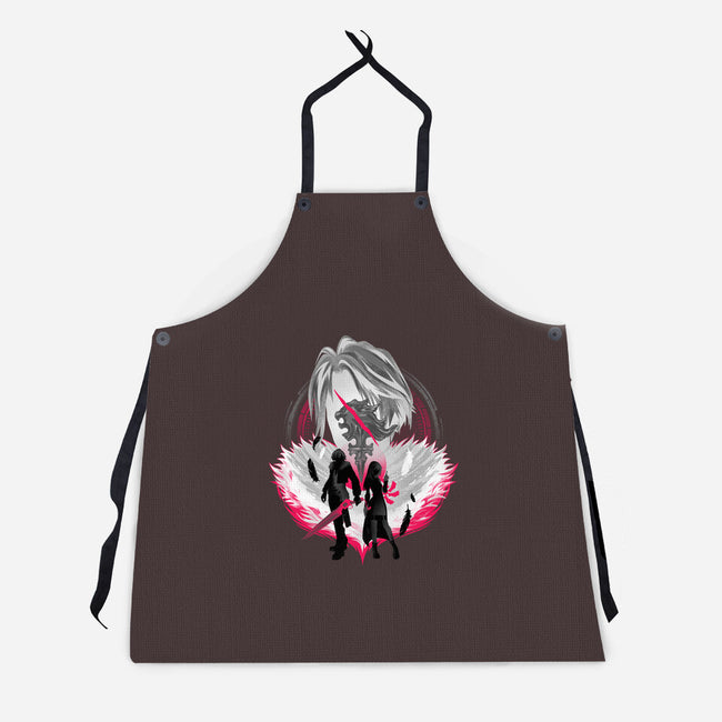 Gunblade And Angels-unisex kitchen apron-hypertwenty