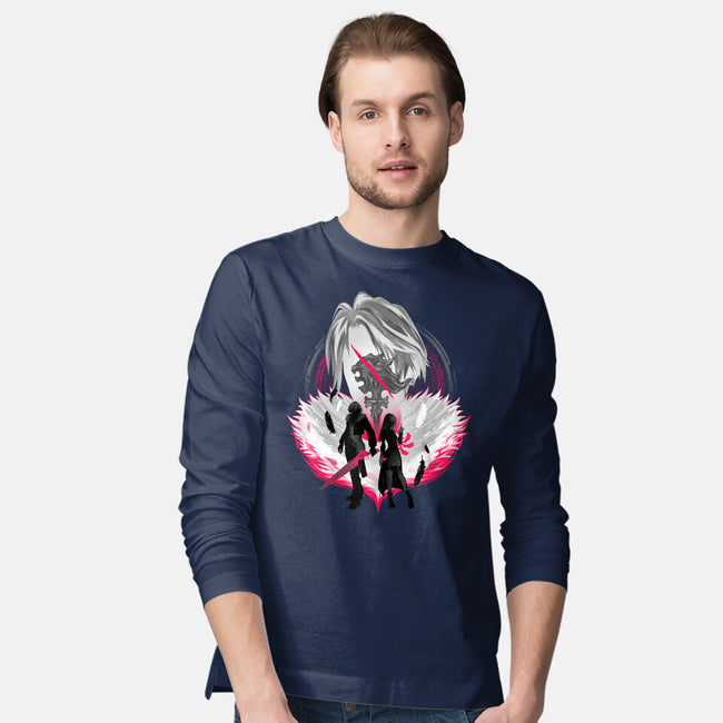 Gunblade And Angels-mens long sleeved tee-hypertwenty