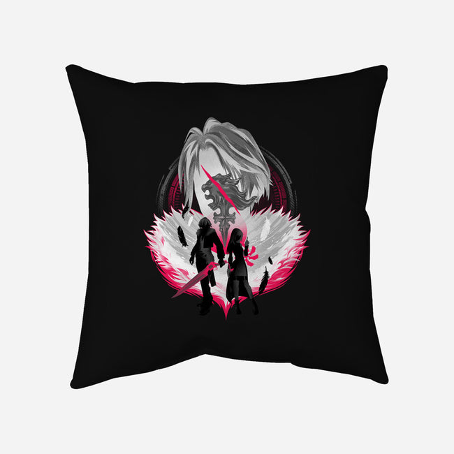 Gunblade And Angels-none non-removable cover w insert throw pillow-hypertwenty