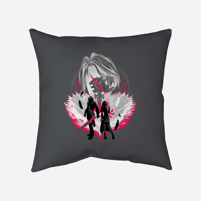 Gunblade And Angels-none non-removable cover w insert throw pillow-hypertwenty