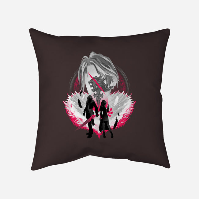 Gunblade And Angels-none non-removable cover w insert throw pillow-hypertwenty