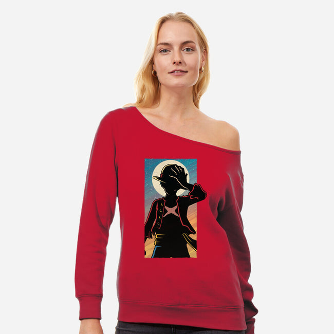 The Pirate-womens off shoulder sweatshirt-danielmorris1993
