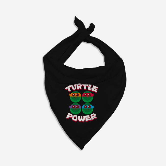 Turtle Power-dog bandana pet collar-rocketman_art