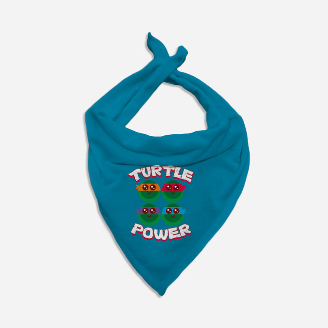 Turtle Power-dog bandana pet collar-rocketman_art