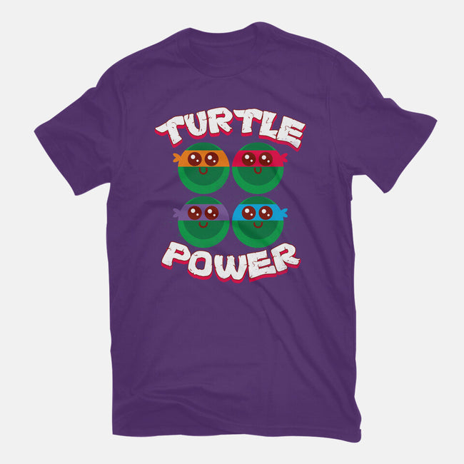Turtle Power-womens basic tee-rocketman_art