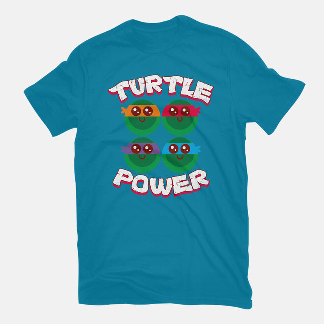 Turtle Power-womens basic tee-rocketman_art