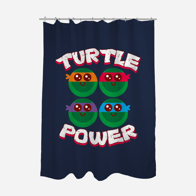 Turtle Power-none polyester shower curtain-rocketman_art