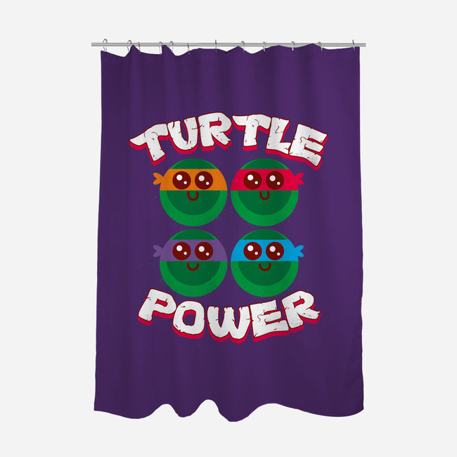 Turtle Power-none polyester shower curtain-rocketman_art
