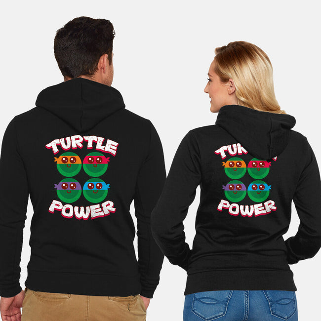 Turtle Power-unisex zip-up sweatshirt-rocketman_art