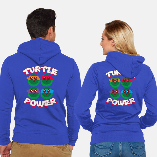 Turtle Power-unisex zip-up sweatshirt-rocketman_art