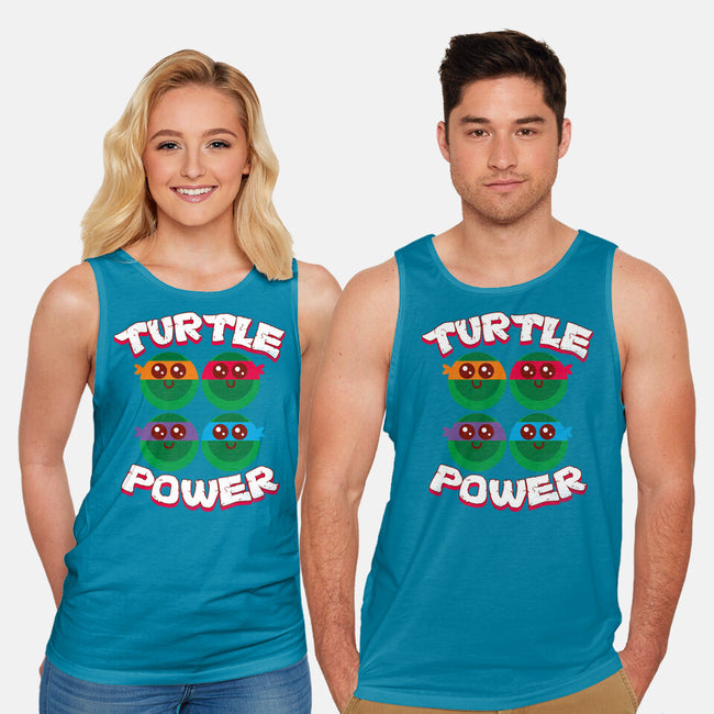 Turtle Power-unisex basic tank-rocketman_art