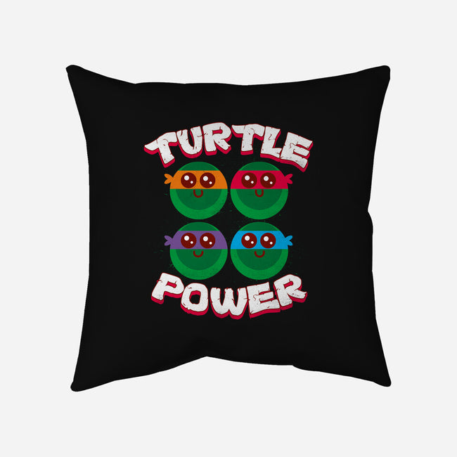 Turtle Power-none removable cover w insert throw pillow-rocketman_art
