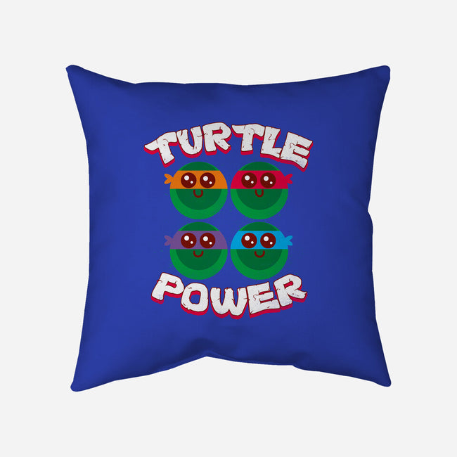 Turtle Power-none removable cover w insert throw pillow-rocketman_art