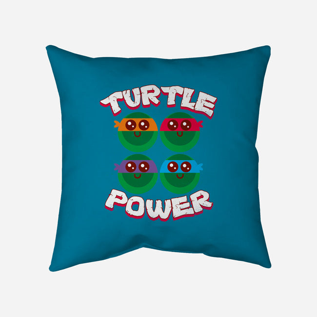 Turtle Power-none removable cover w insert throw pillow-rocketman_art