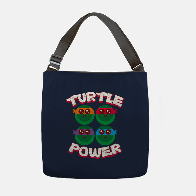 Turtle Power-none adjustable tote-rocketman_art