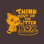 Think Out Of The Litter Box-none stretched canvas-Boggs Nicolas