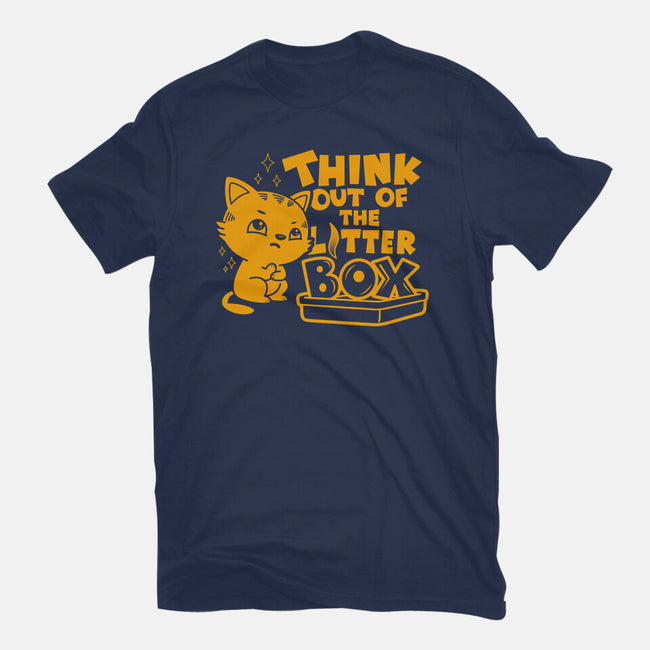 Think Out Of The Litter Box-mens heavyweight tee-Boggs Nicolas