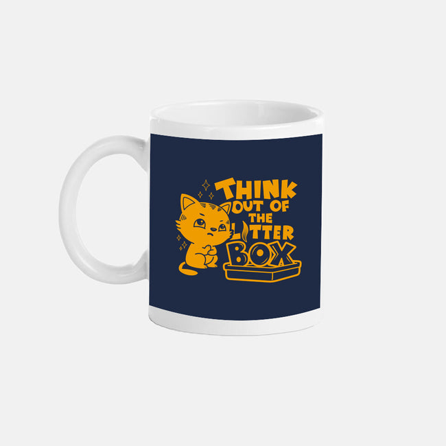 Think Out Of The Litter Box-none glossy mug-Boggs Nicolas