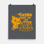 Think Out Of The Litter Box-none matte poster-Boggs Nicolas