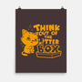 Think Out Of The Litter Box-none matte poster-Boggs Nicolas