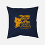 Think Out Of The Litter Box-none non-removable cover w insert throw pillow-Boggs Nicolas
