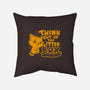 Think Out Of The Litter Box-none removable cover w insert throw pillow-Boggs Nicolas