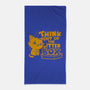 Think Out Of The Litter Box-none beach towel-Boggs Nicolas