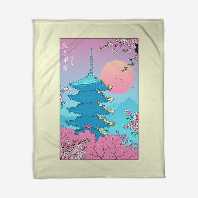 Ikigai In Kyoto-none fleece blanket-vp021