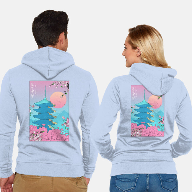 Ikigai In Kyoto-unisex zip-up sweatshirt-vp021