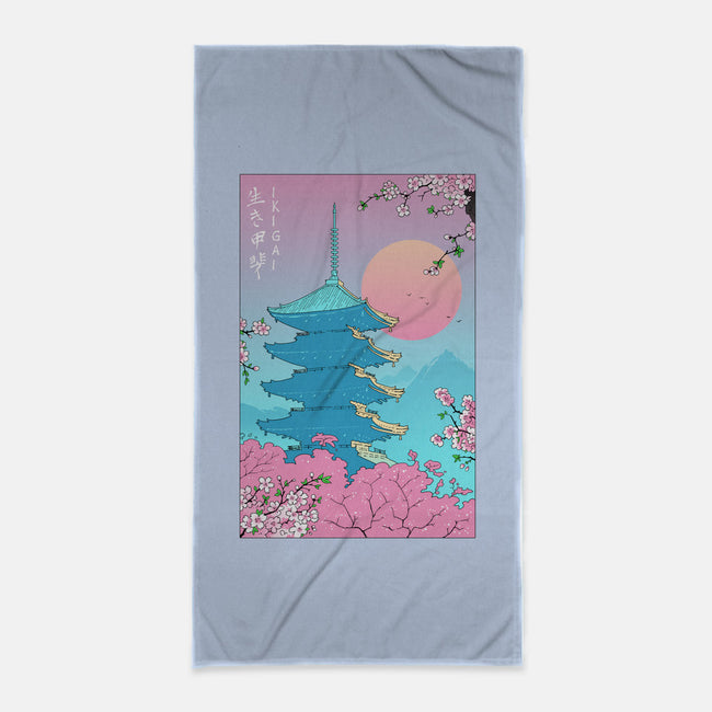 Ikigai In Kyoto-none beach towel-vp021