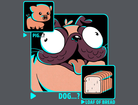 Dog, Pig, Loaf Of Bread