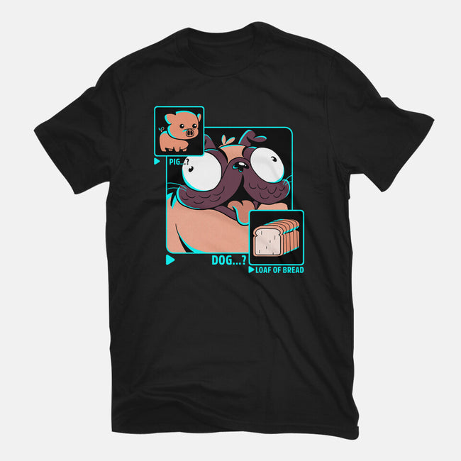 Dog, Pig, Loaf Of Bread-womens basic tee-estudiofitas