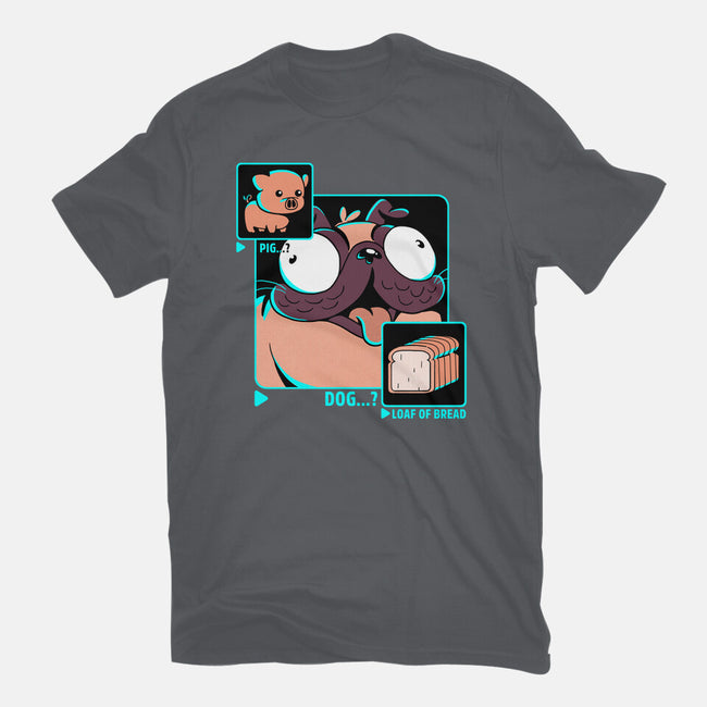 Dog, Pig, Loaf Of Bread-womens basic tee-estudiofitas