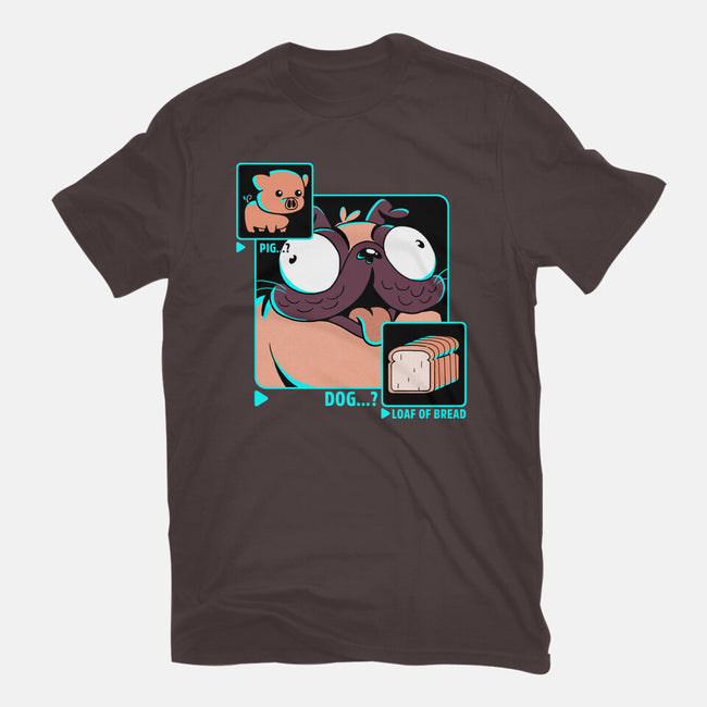 Dog, Pig, Loaf Of Bread-womens basic tee-estudiofitas