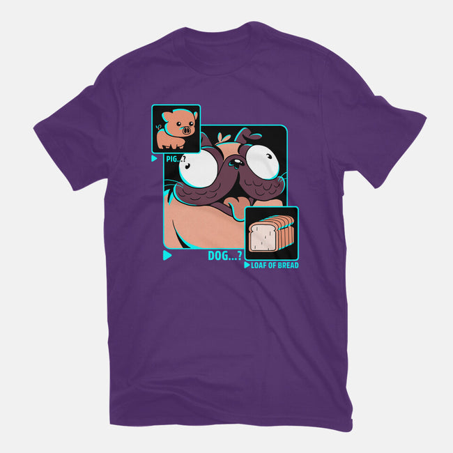 Dog, Pig, Loaf Of Bread-womens basic tee-estudiofitas