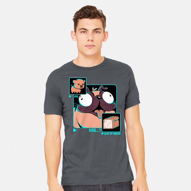 Dog, Pig, Loaf Of Bread-mens heavyweight tee-estudiofitas