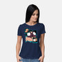 Dog, Pig, Loaf Of Bread-womens basic tee-estudiofitas