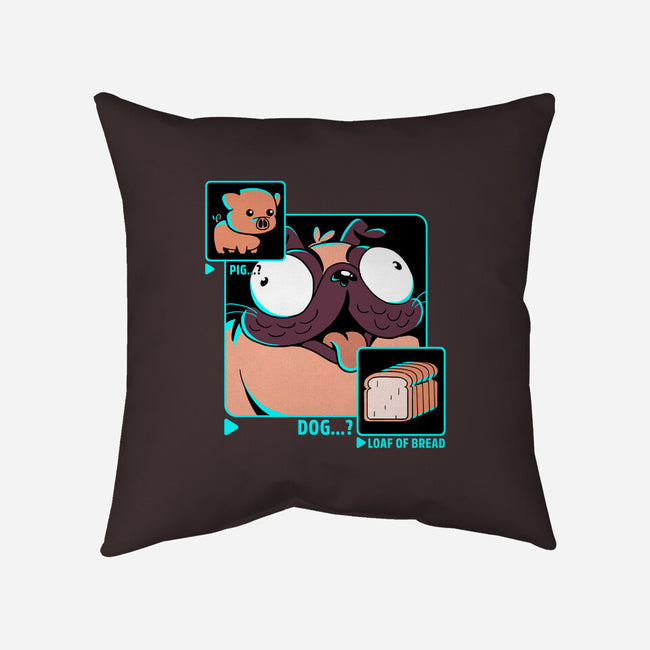 Dog, Pig, Loaf Of Bread-none removable cover w insert throw pillow-estudiofitas