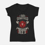 I Survived A Critical Hit-womens v-neck tee-ShirtGoblin