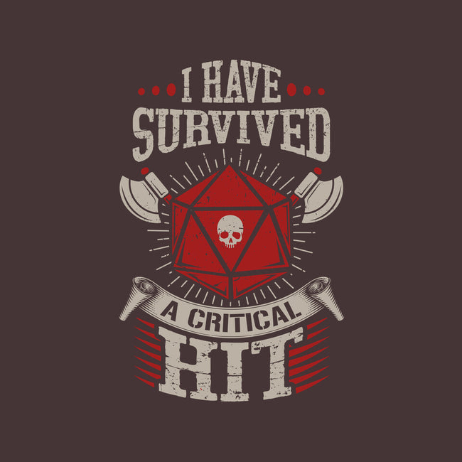I Survived A Critical Hit-none drawstring bag-ShirtGoblin