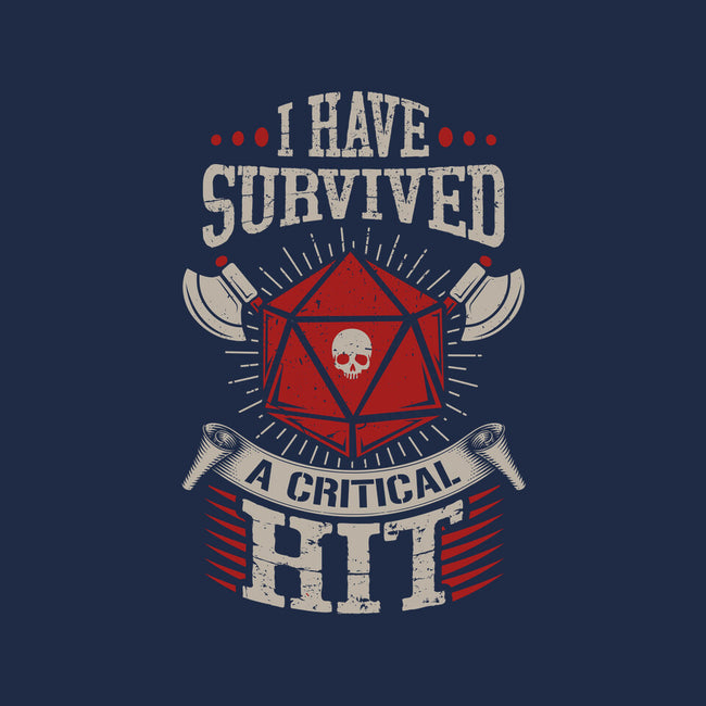 I Survived A Critical Hit-none removable cover w insert throw pillow-ShirtGoblin