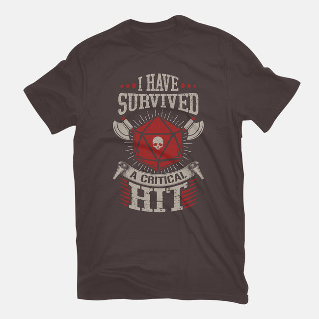 I Survived A Critical Hit-womens basic tee-ShirtGoblin
