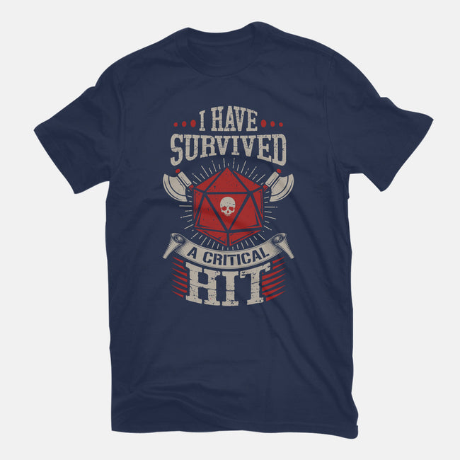I Survived A Critical Hit-womens basic tee-ShirtGoblin