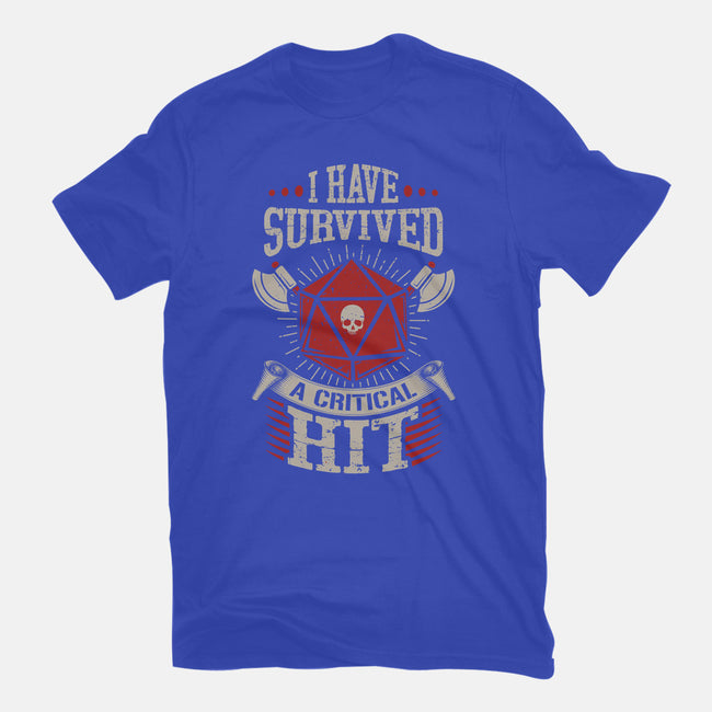 I Survived A Critical Hit-womens basic tee-ShirtGoblin