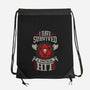 I Survived A Critical Hit-none drawstring bag-ShirtGoblin